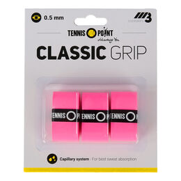 Overgrip Tennis-Point Classic Grip weiß 3er